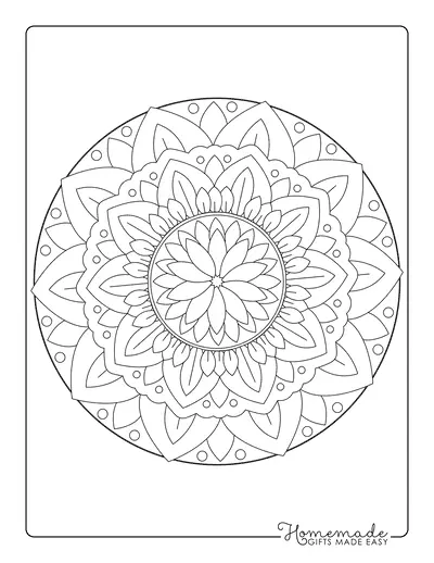 Flower Mandala Coloring Pages 24