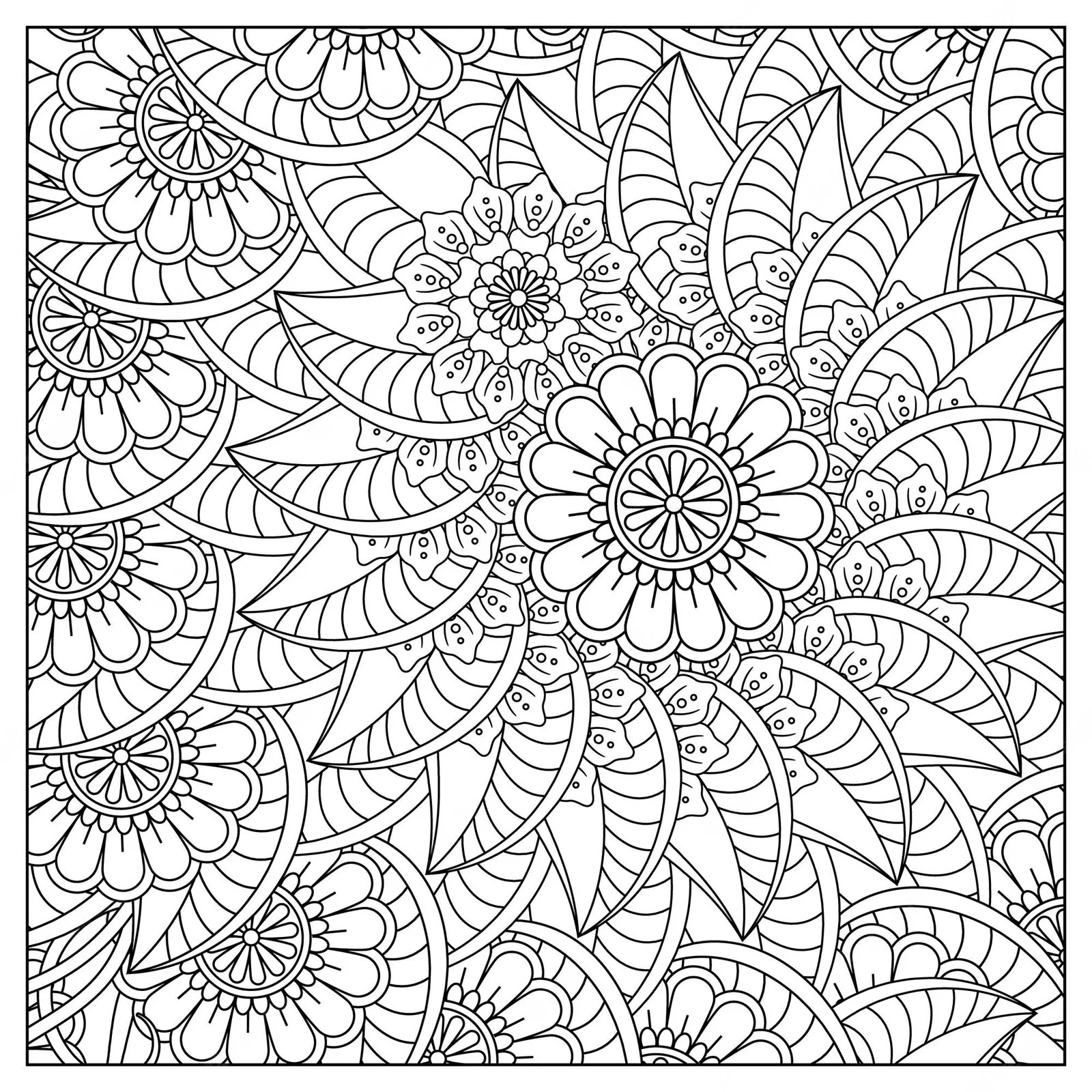 Flower Mandala Coloring Pages 25