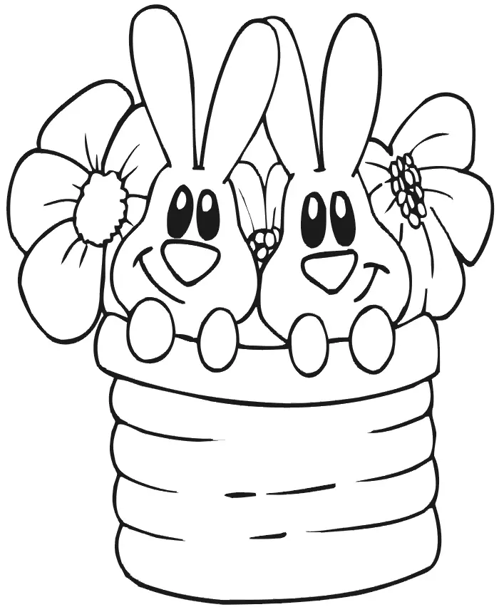 Flower Pot Coloring Pages 1