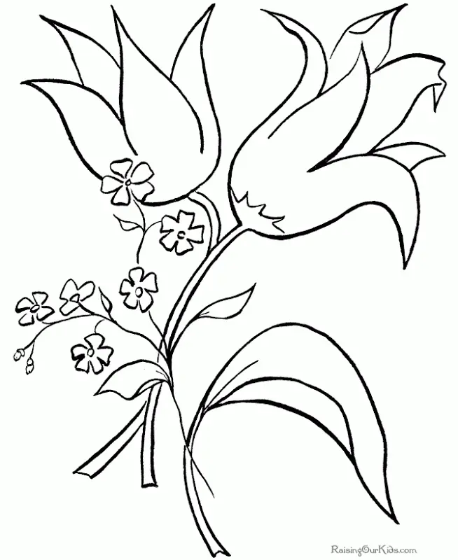 Flower Pot Coloring Pages 14