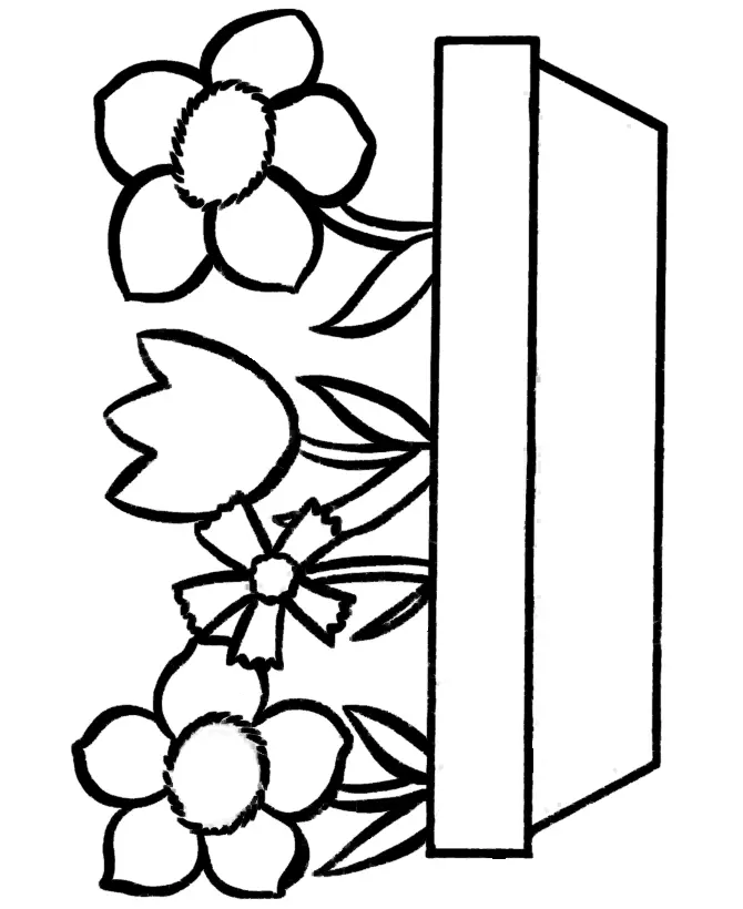 Flower Pot Coloring Pages 2