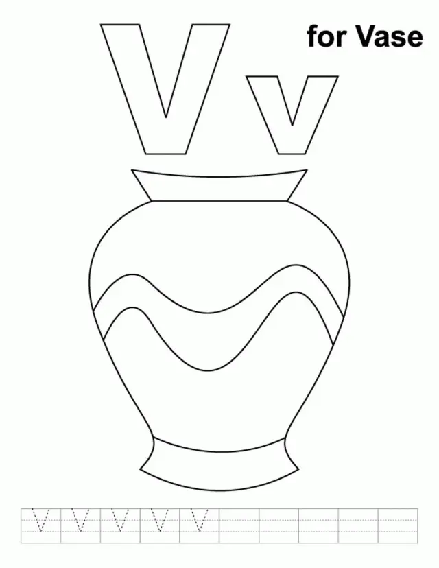 Flower Pot Coloring Pages 36