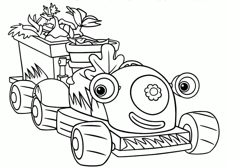Flower Pot Coloring Pages 5