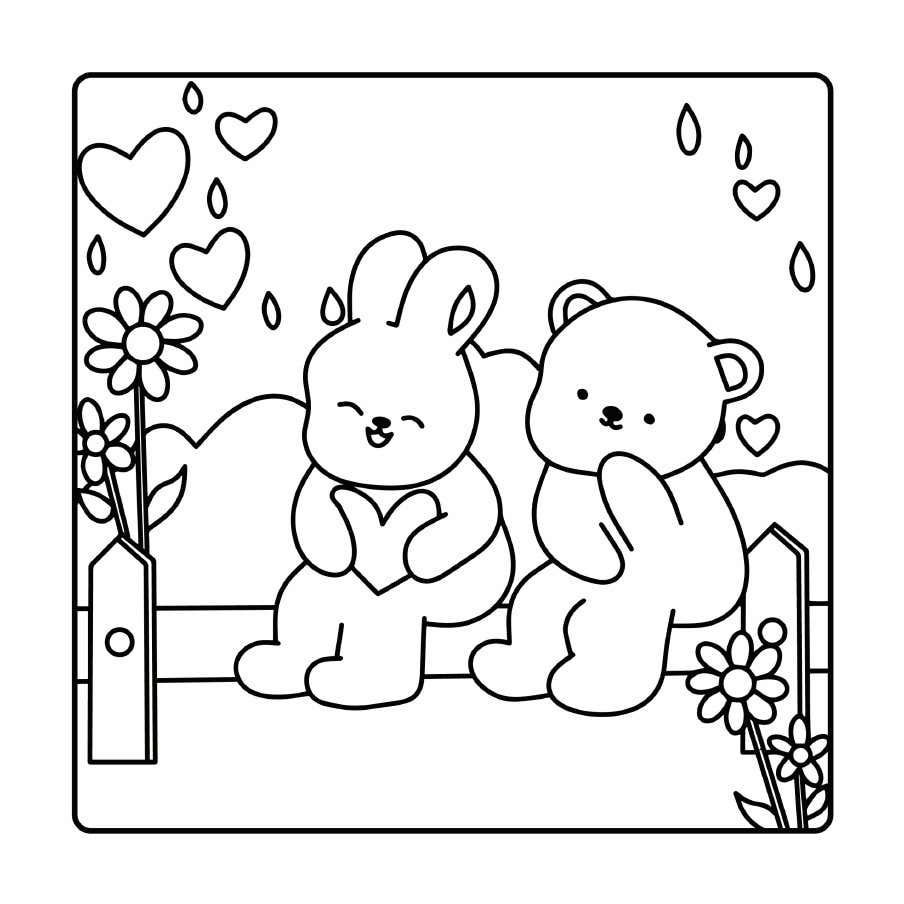 Fluffy Cozy Friends Ausmalbilder 20