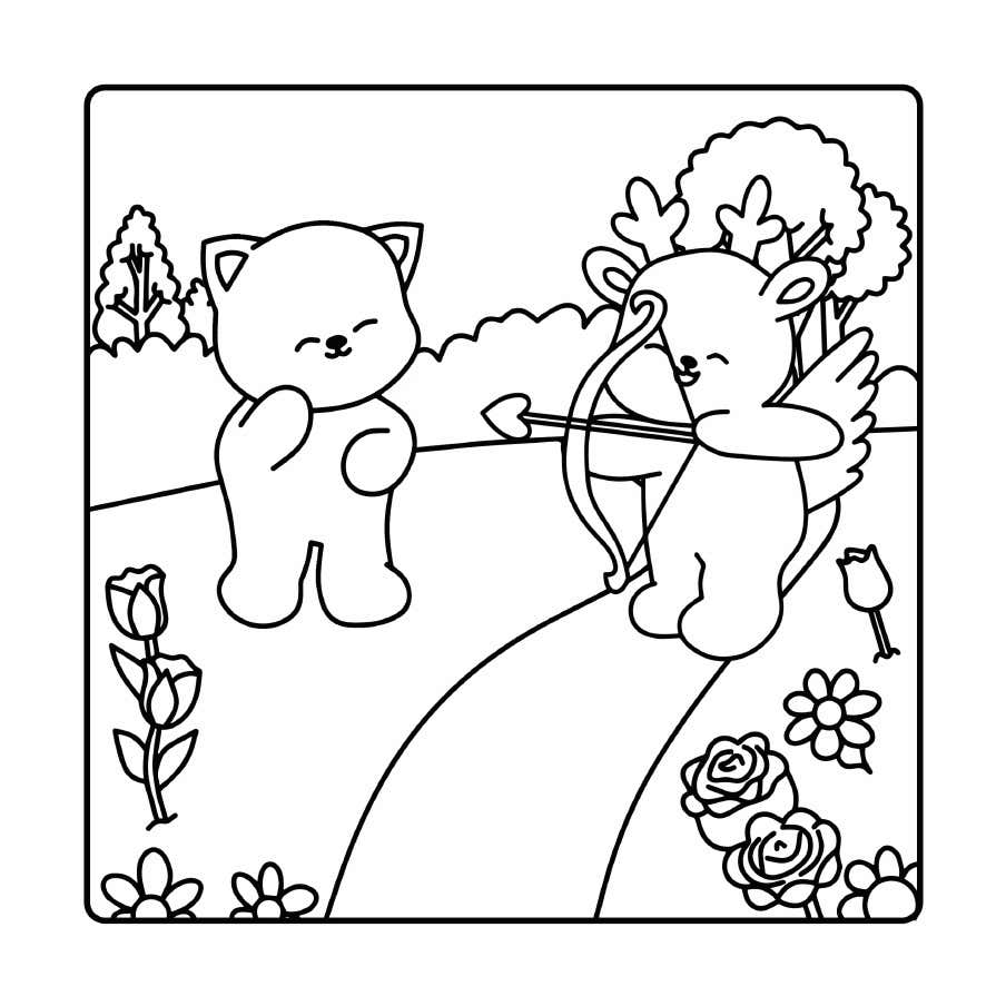 Fluffy Cozy Friends Ausmalbilder 9