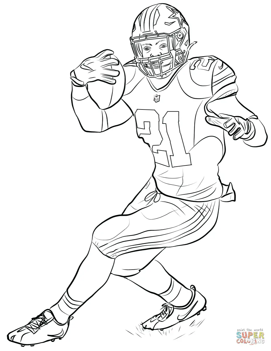 Football Player Coloring Pages 15