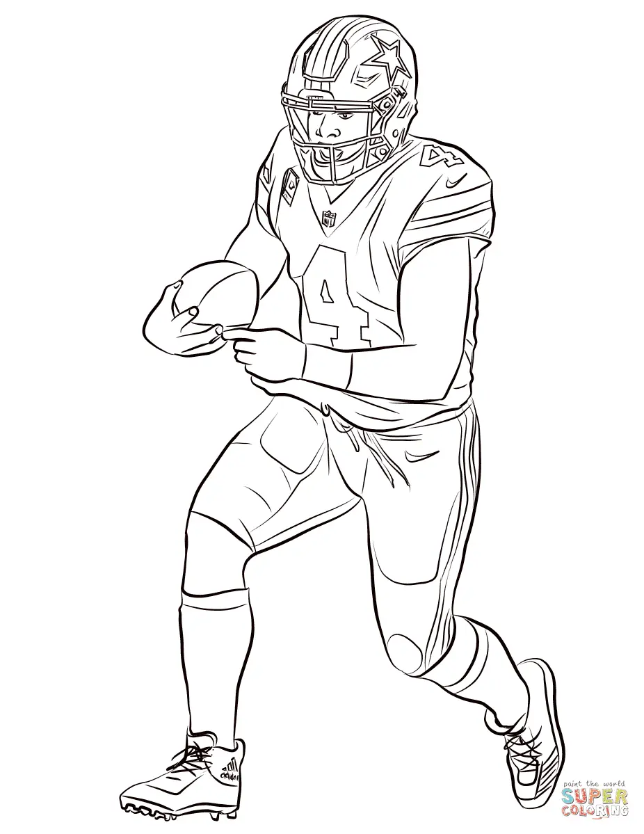 Football Player Coloring Pages 5