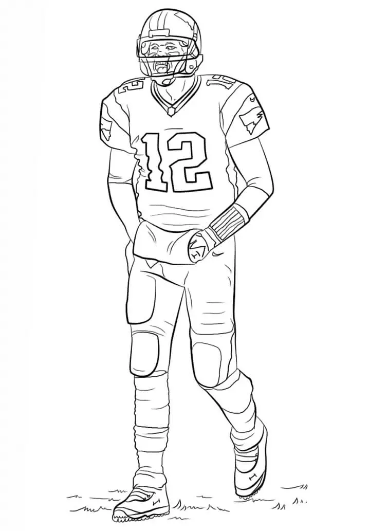 Football Player Coloring Pages 6