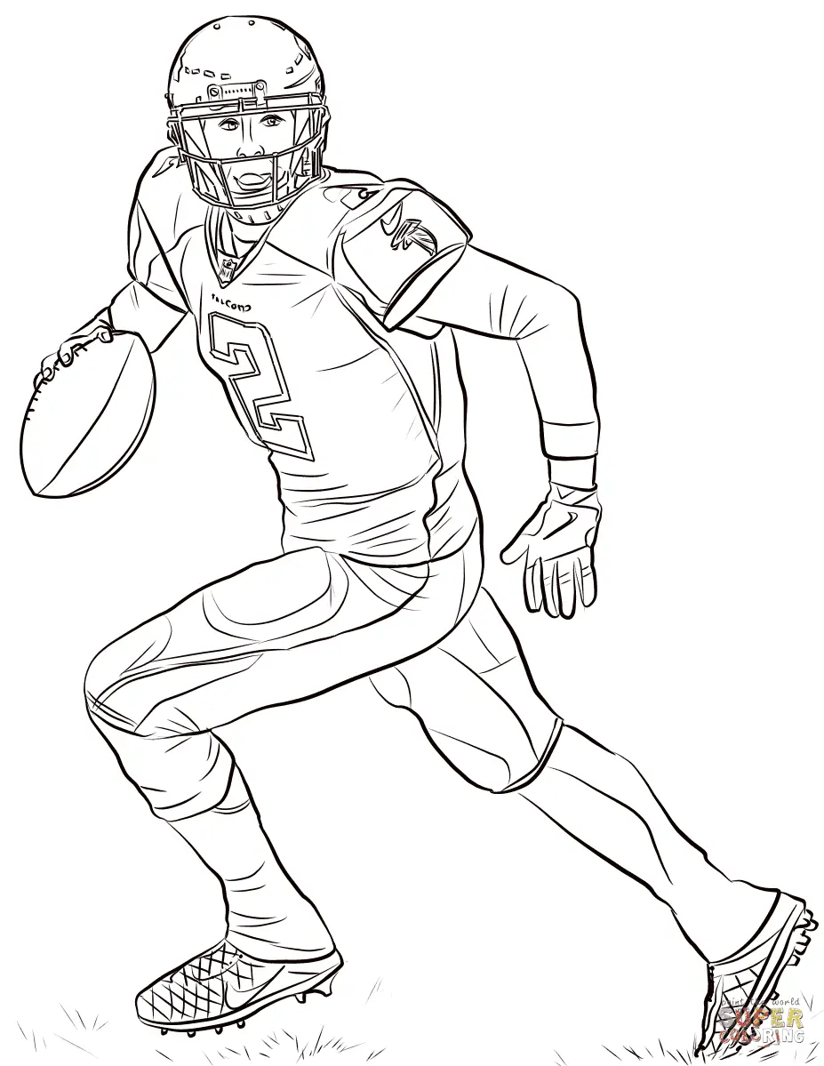 Football Player Coloring Pages 8