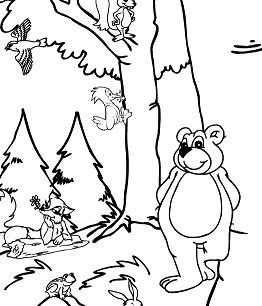 Wald Ausmalbilder 36
