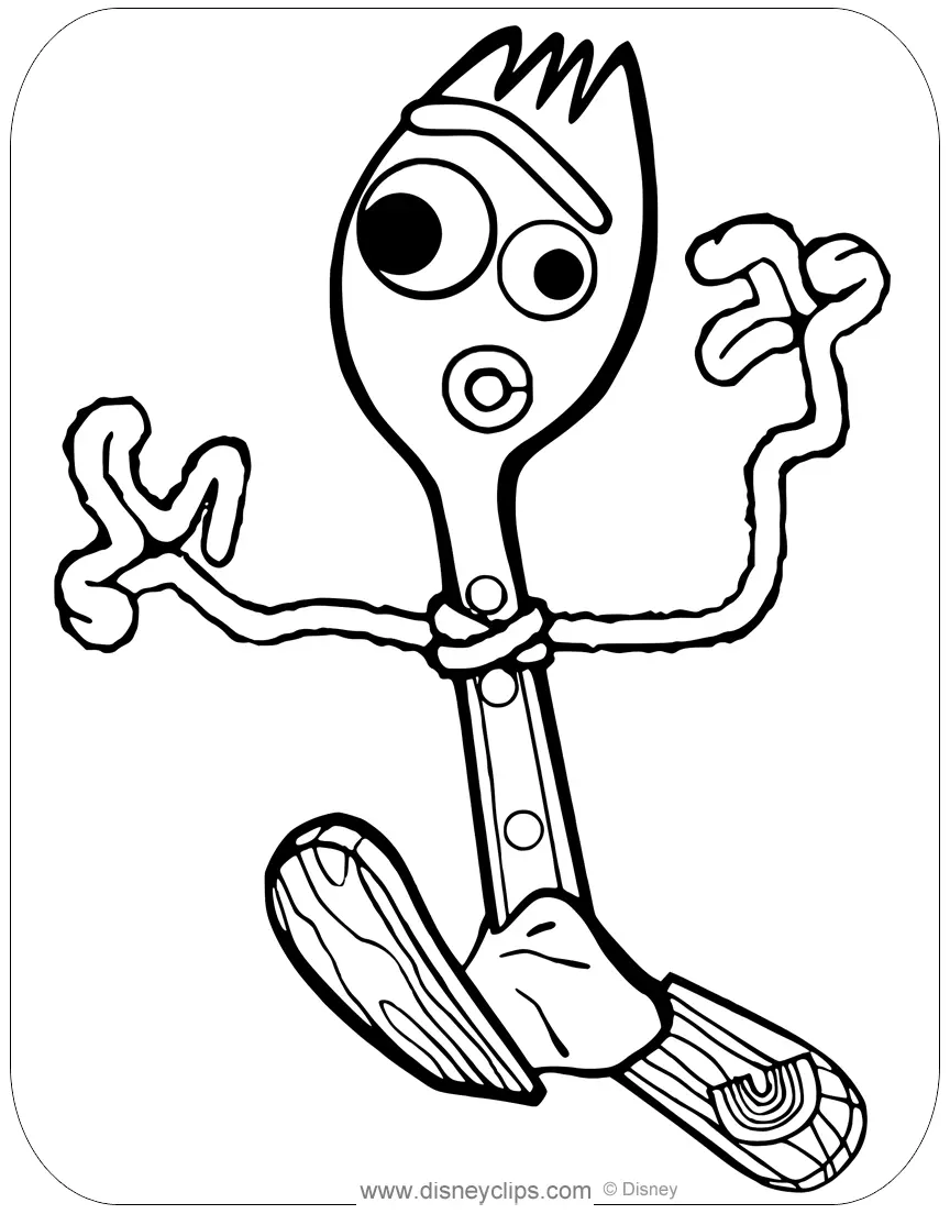 Desenhos de Forky Para Colorir 1