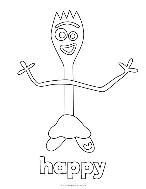 Desenhos de Forky Para Colorir 2