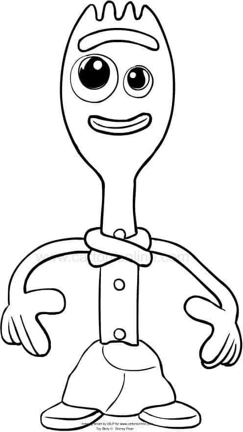 Desenhos de Forky Para Colorir 6