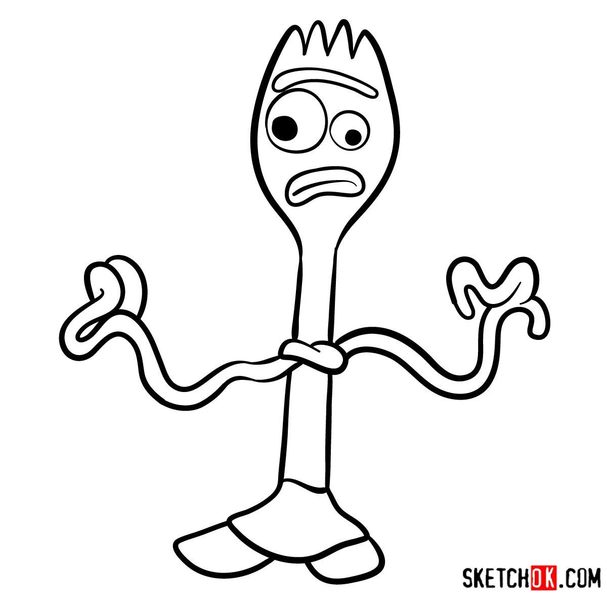 Desenhos de Forky Para Colorir 7