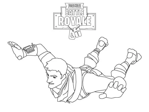 Fortnite coloring pages 11