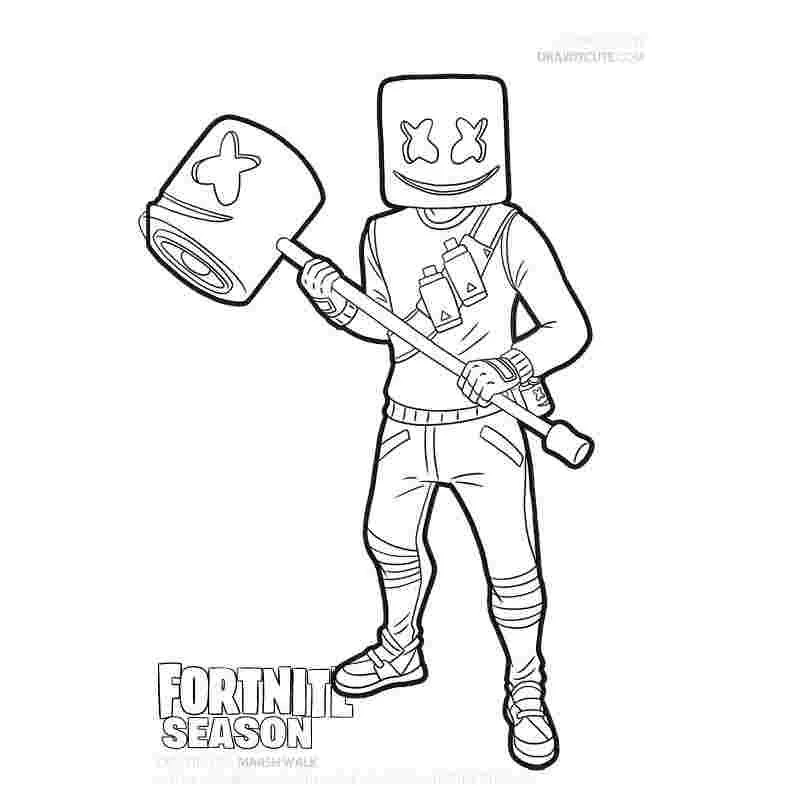 Fortnite coloring pages 16