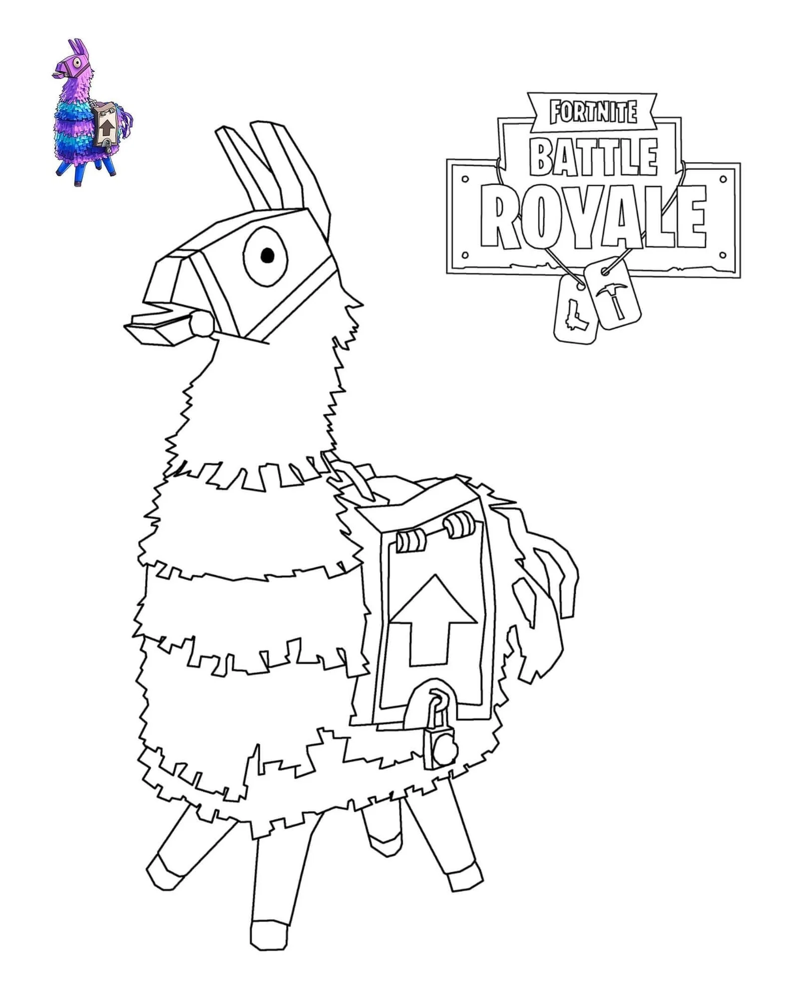 Fortnite coloring pages 17