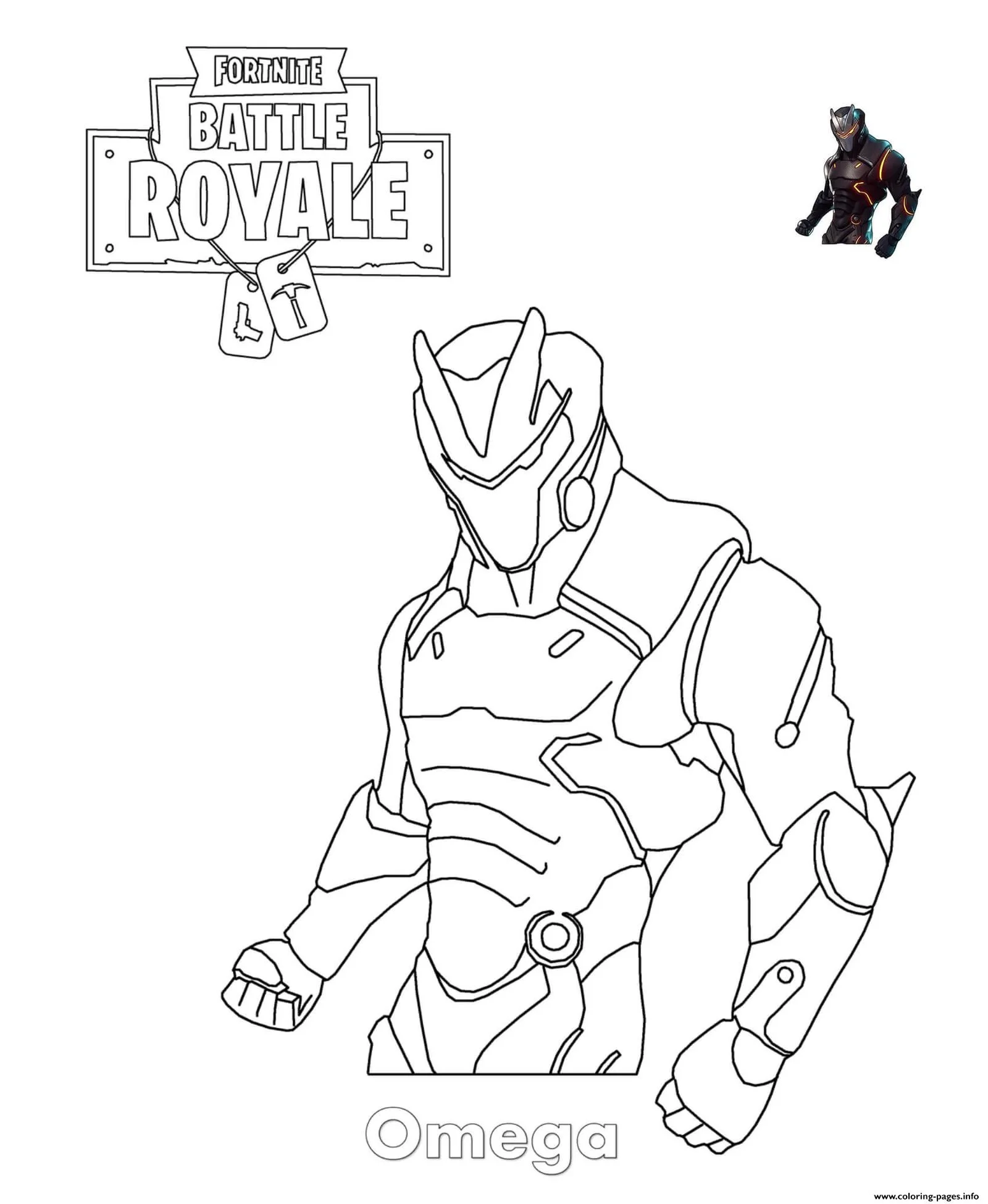 Fortnite coloring pages 19