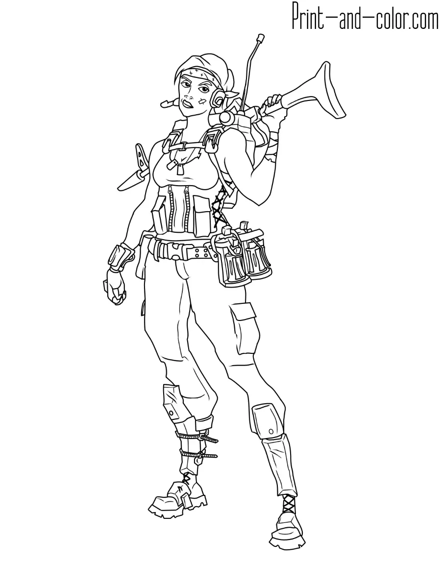 Fortnite coloring pages 21