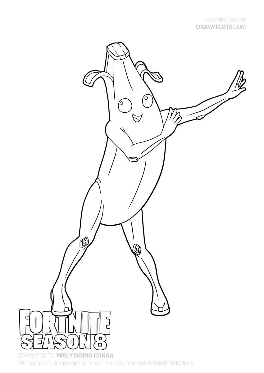 Fortnite coloring pages 23