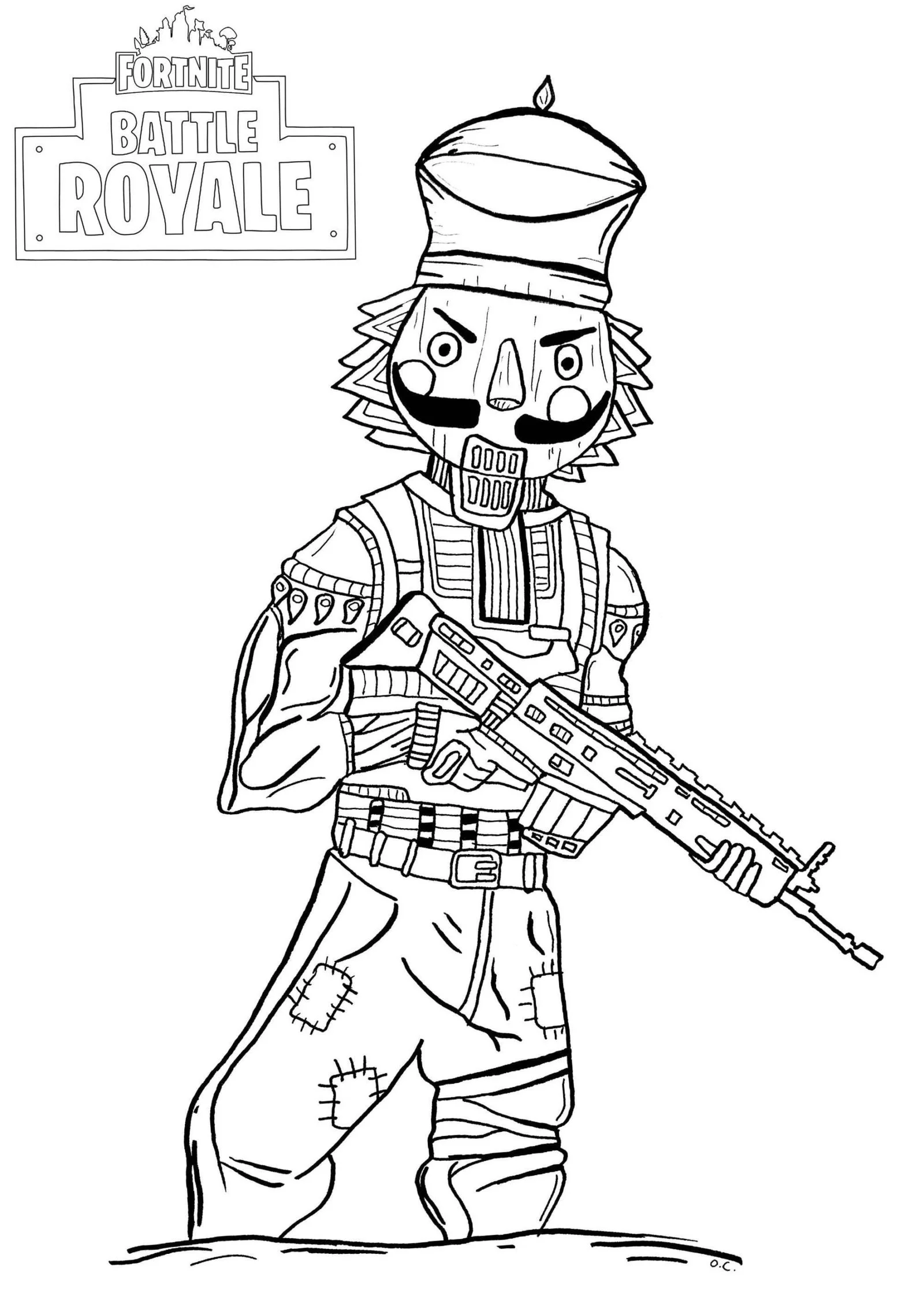 Fortnite coloring pages 24