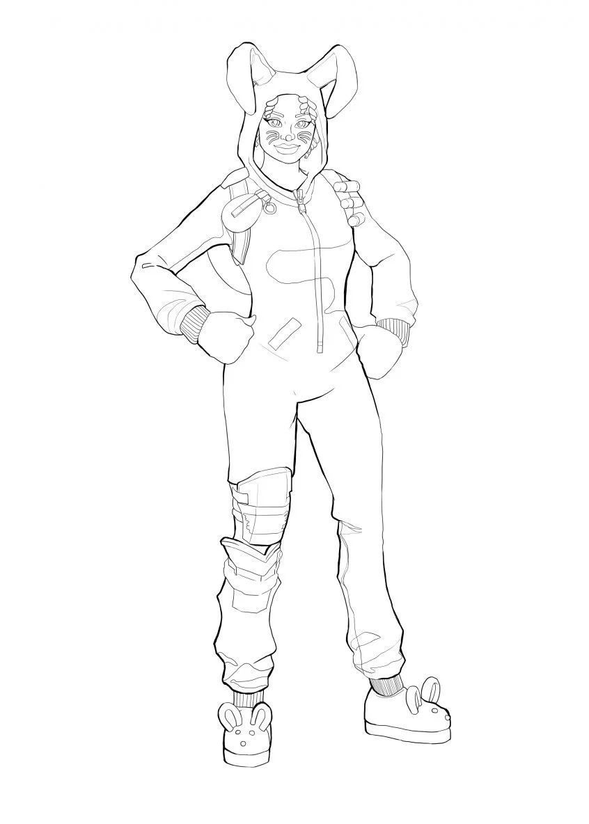 Fortnite coloring pages 26