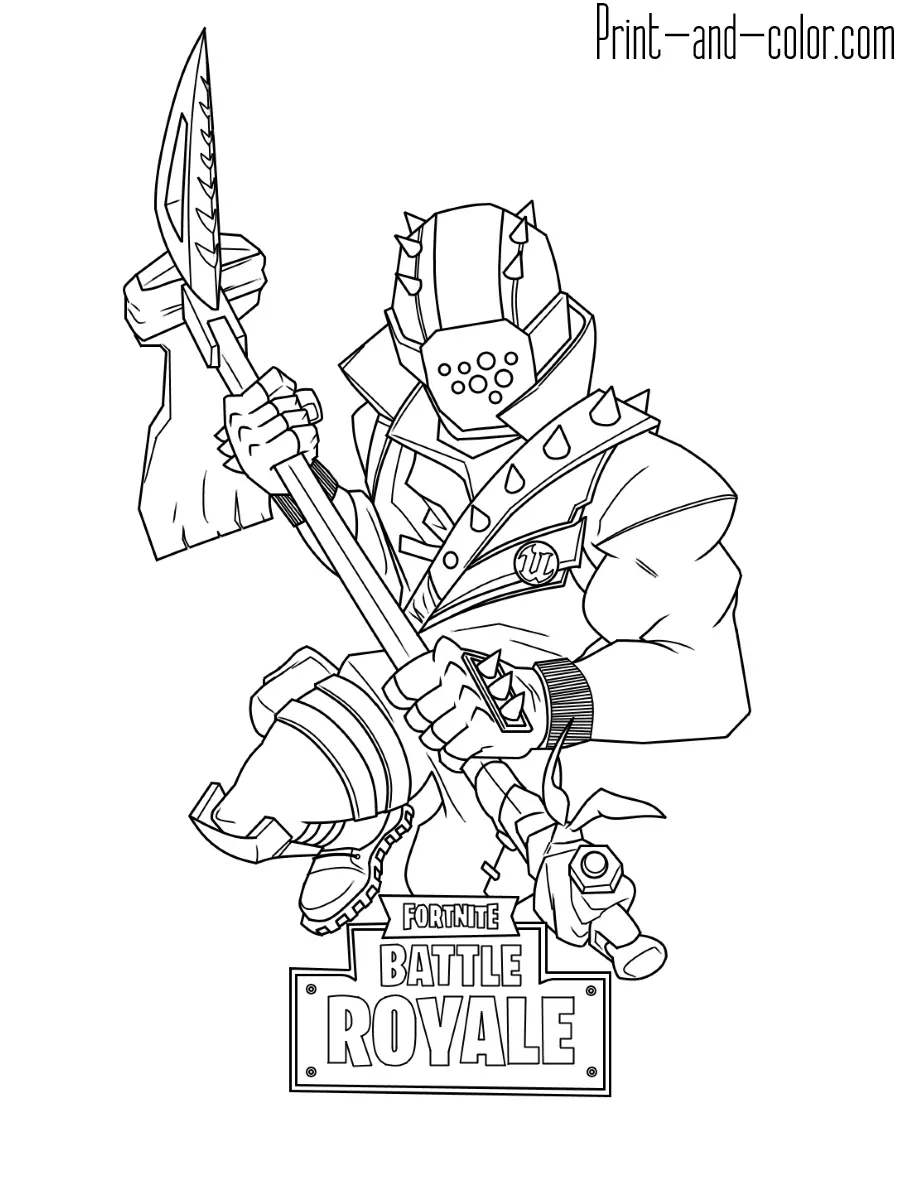 Fortnite coloring pages 3