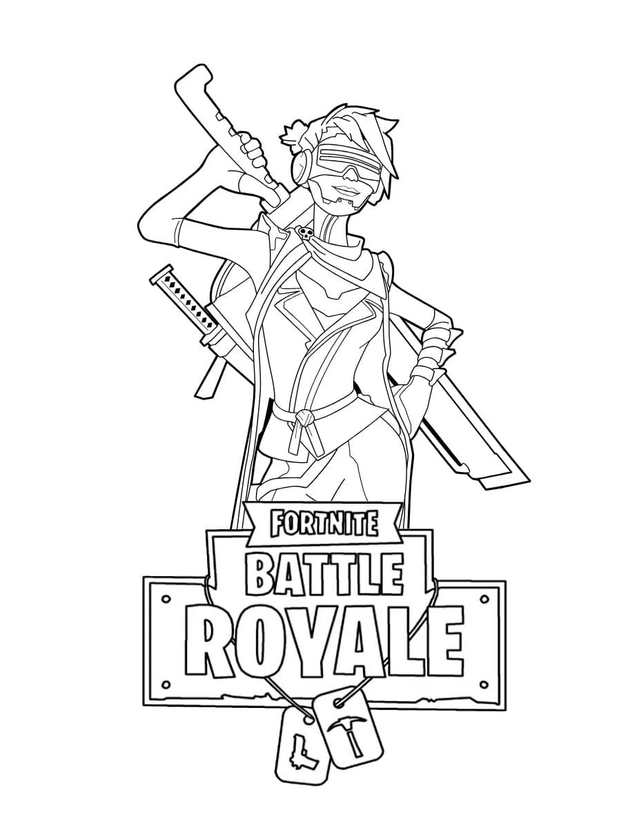 Fortnite coloring pages 34