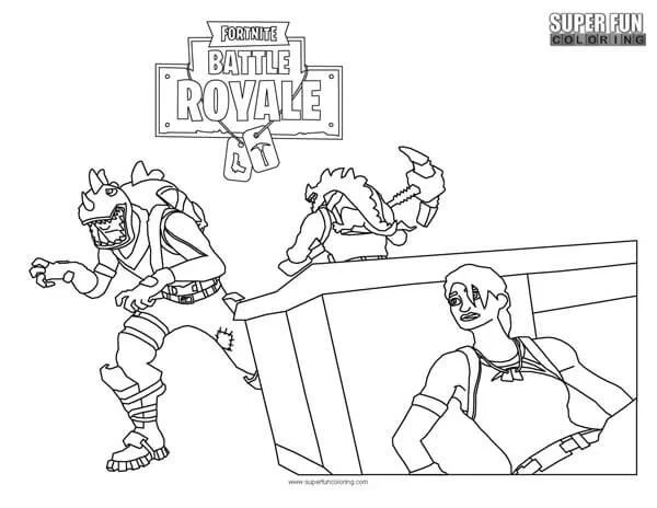Fortnite coloring pages 38