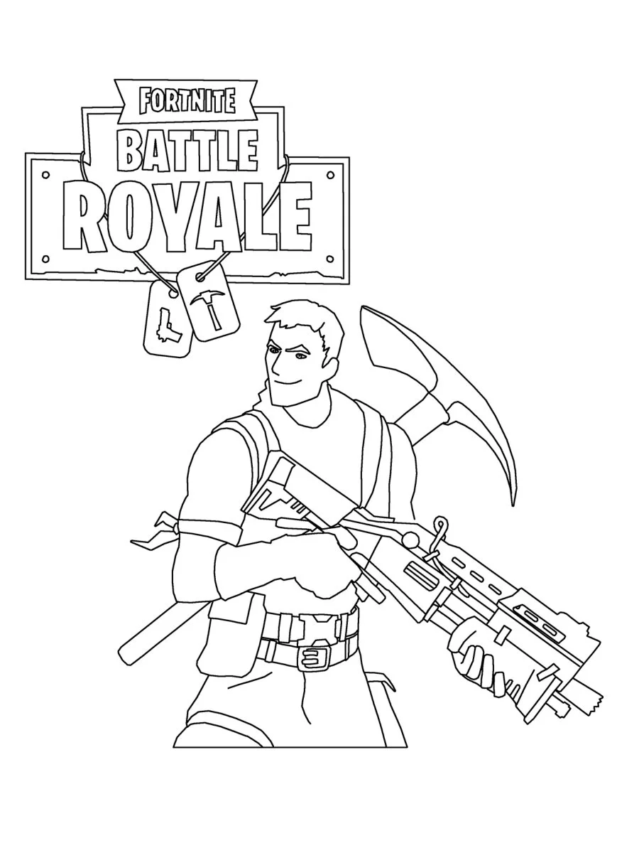 Fortnite coloring pages 39