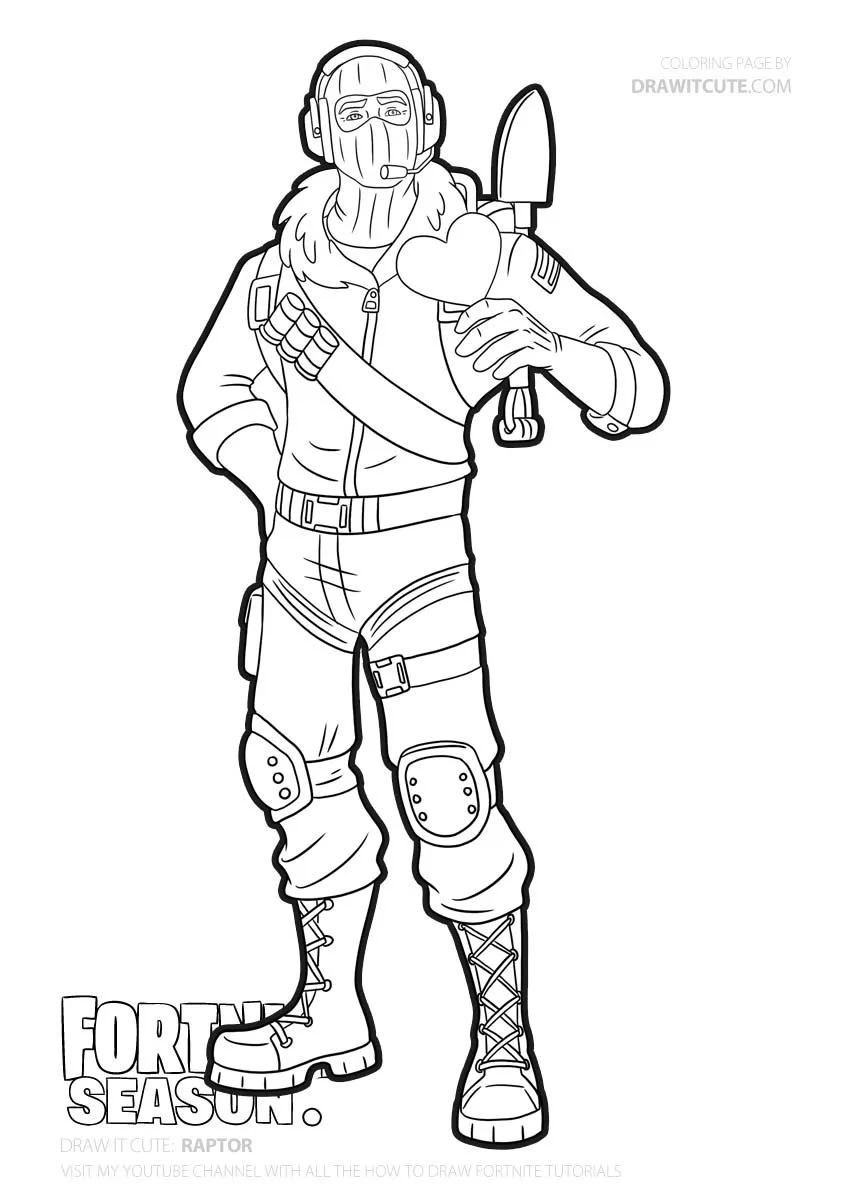 Fortnite coloring pages 43