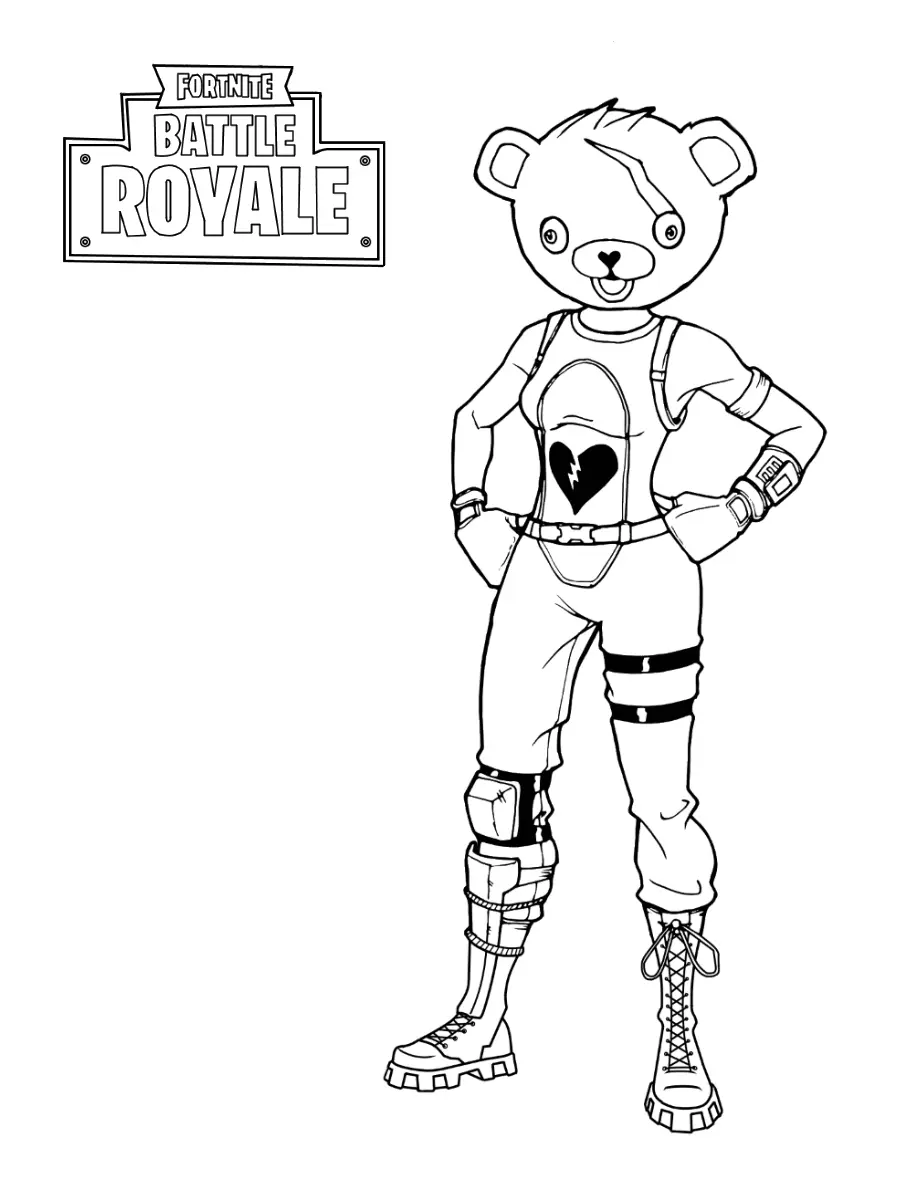 Fortnite coloring pages 7