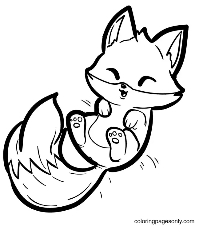 Fox Coloring Pages 1