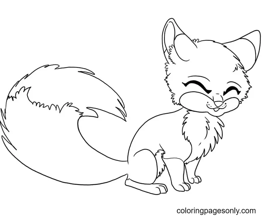 Fox Coloring Pages 10