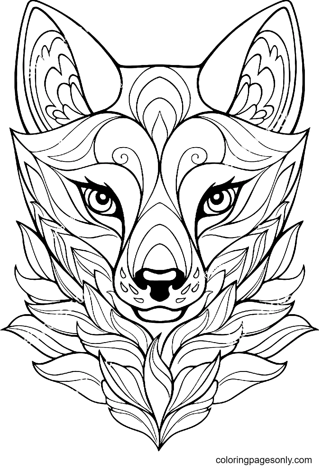 Fox Coloring Pages 21