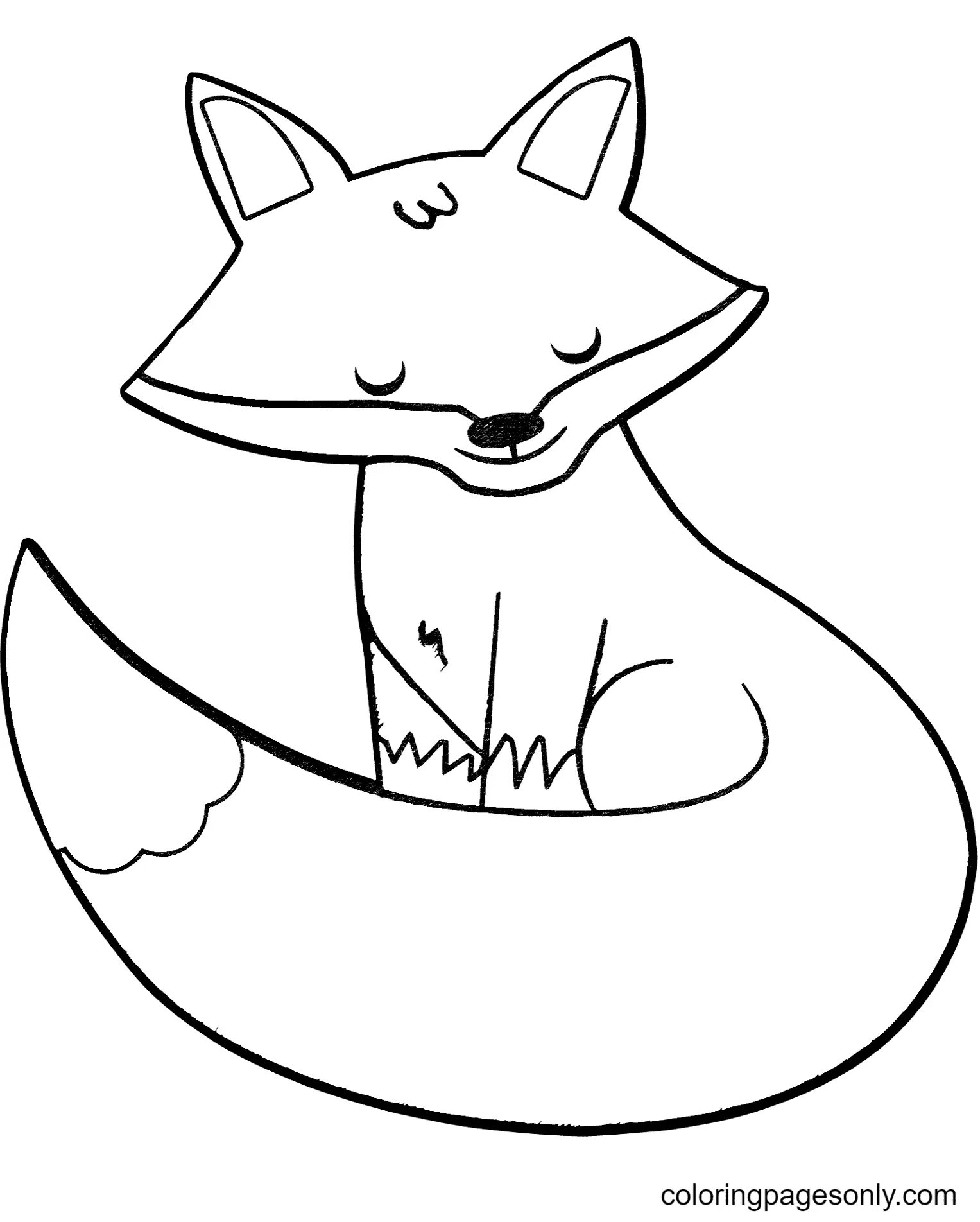 Fox Coloring Pages 33