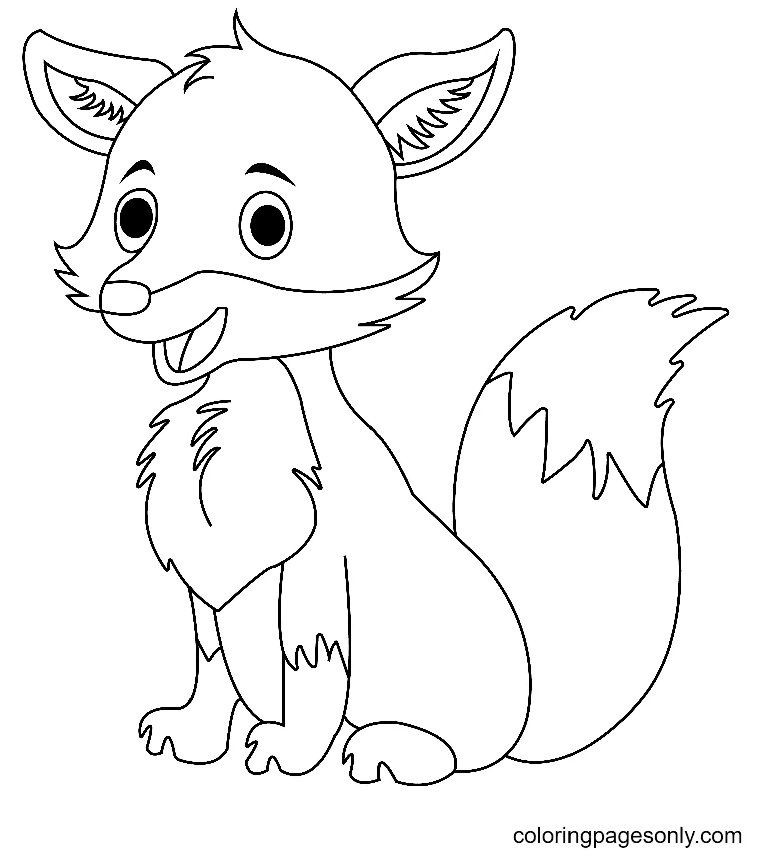 Fox Coloring Pages 34