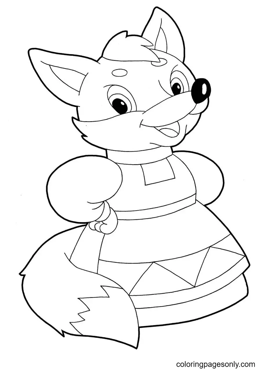 Fox Coloring Pages 52