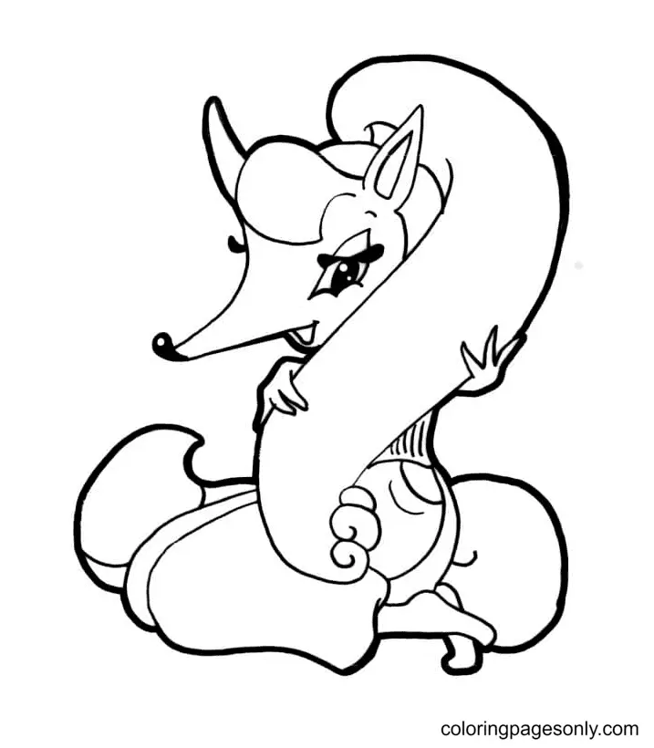 Fox Coloring Pages 59
