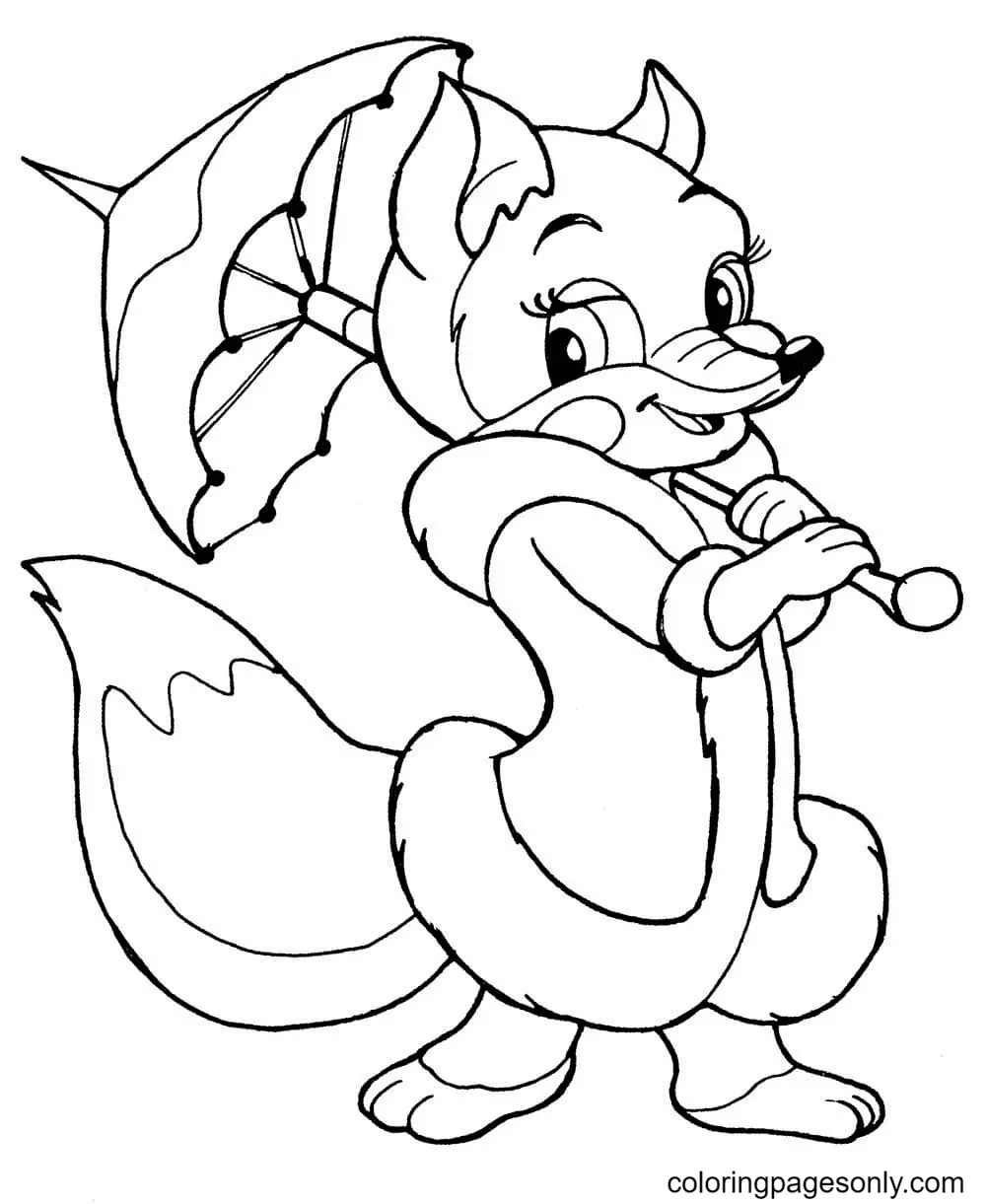 Fox Coloring Pages 60