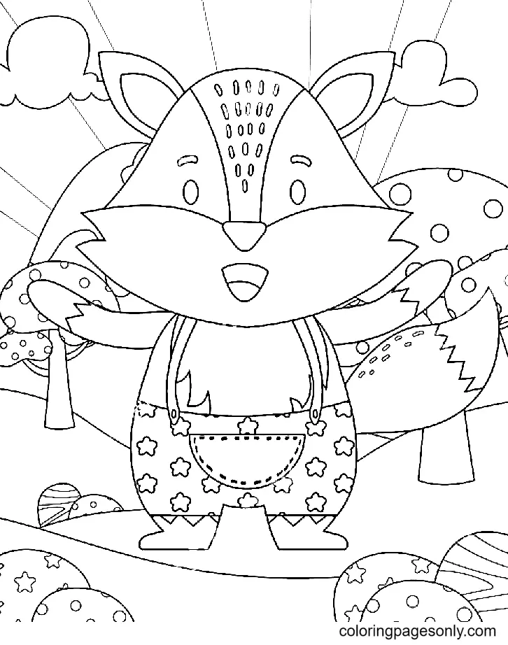 Fox Coloring Pages 64