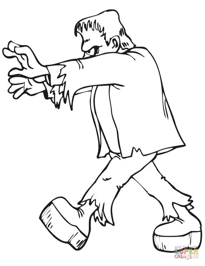 Frankenstein Para Colorear 20