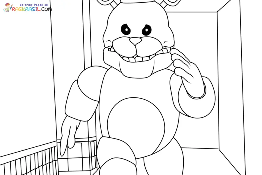 FredbearRunaway Coloring Pages 11