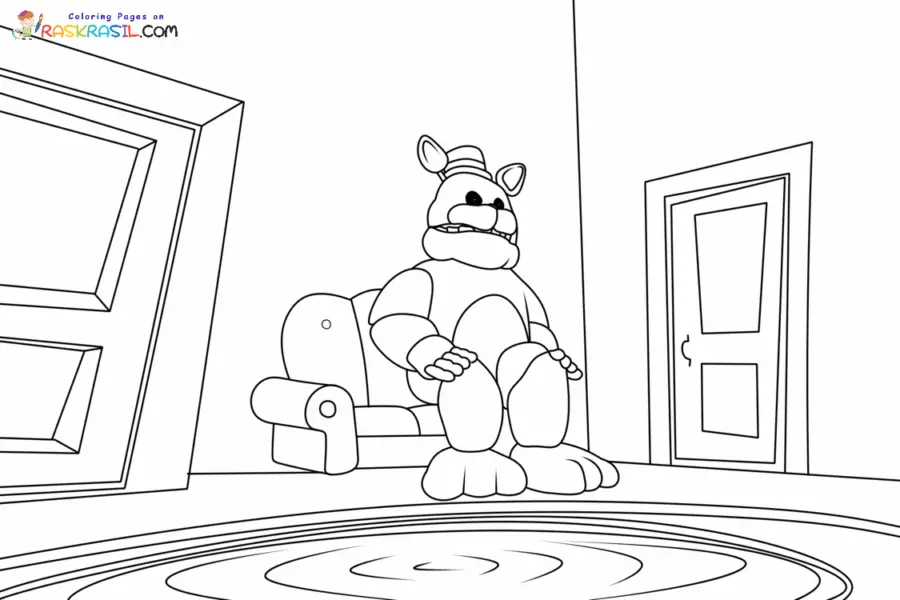 FredbearRunaway Coloring Pages 12