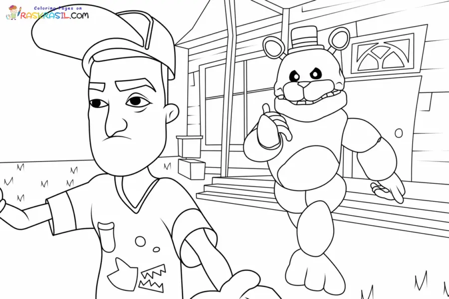 FredbearRunaway Coloring Pages 6