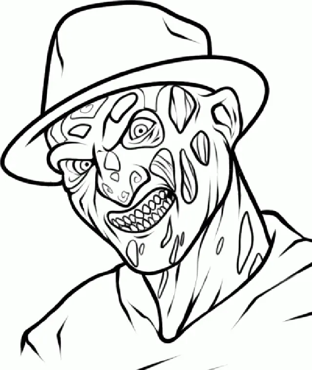 Freddy Vs Jason Para Colorear 14