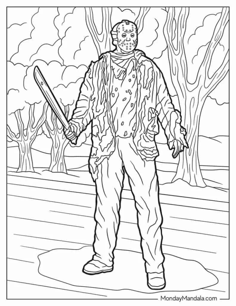Freddy Vs Jason Para Colorear 2