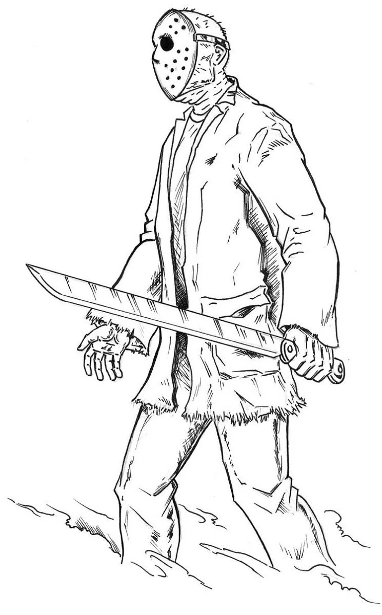 Freddy Vs Jason Para Colorear 3