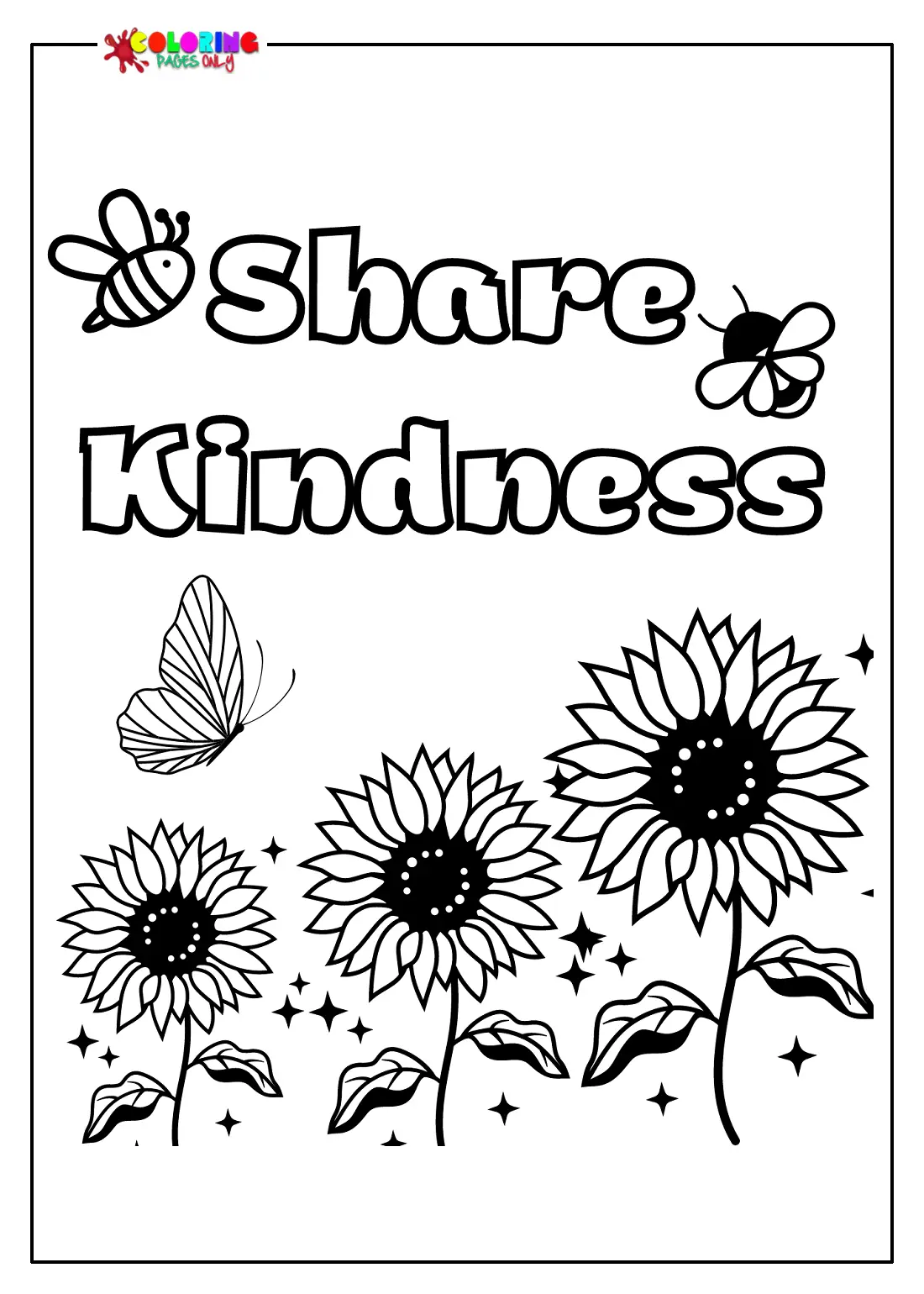 Free Kindness Coloring Pages 13