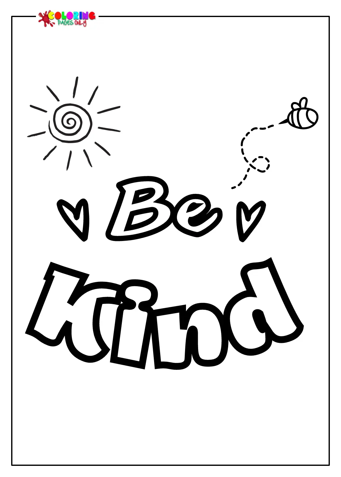 Free Kindness Coloring Pages 17
